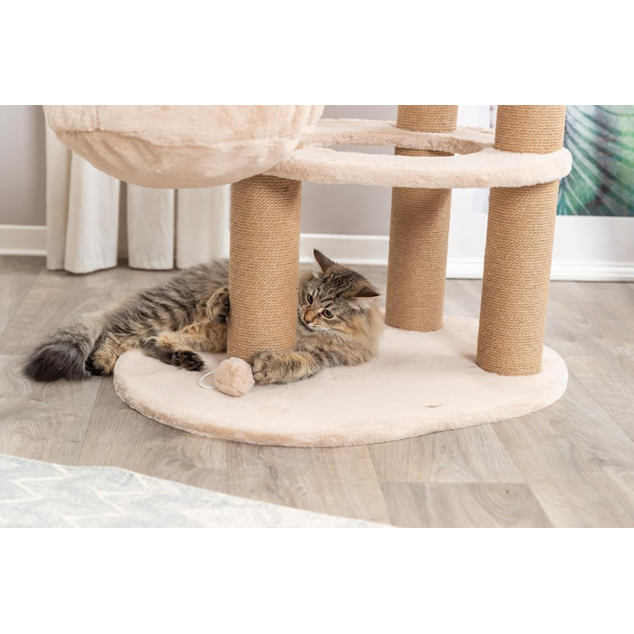 Кігтеточка TRIXIE Boho Filippo 114 см – багатоярусна кімната для котів з місцями для дряпання та іграми, затишні та стабільні місця для відпочинку – 44474