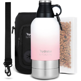 Водяна пляшка для собак Koala Pal 1.8 л з чохлом та ремінцем – миска для собак великих порід, туристична пляшка + миски для собак, кемпінгове спорядження для собак, аксесуари для собак великих порід