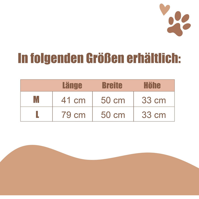 Ортопедичний автокрісло для собак Pfoten&Nasen® 2 в 1 (50x79x33 см, бежевий) для великих, середніх та маленьких собак