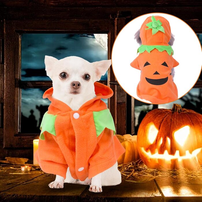 Костюм Гарбуза на Хелловін для собак та котів, кумедний одяг для тварин, для маленьких собак, котів, цуценят, розмір XL