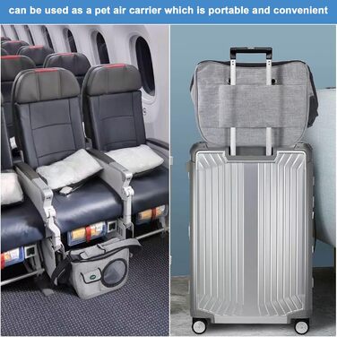 Сумка-переноска для собак та котів Ownpets, до 5.5 кг, з вентиляцією та регульованим ременем