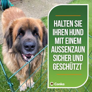 Захисний загін для собак Conka Pets – сітчастий дріт, 1 м заввишки, надійний, для середніх та великих собак. Легкий, складаний, мобільний – закриває проміжки до 1,5 м