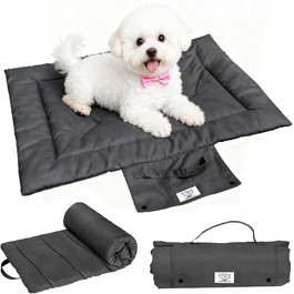 Водонепроникний килимок для собак на винос, миється, м'який килимок для собак, килимок для собак для подорожей, кемпінгу та відпочинку на природі, сірого кольору