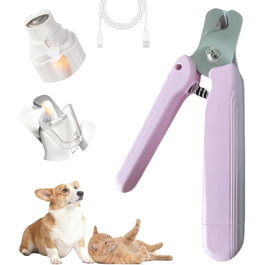 Лампова кусачка для нігтів Yagerod LichtSchere Pro 2-в-1 – безпечна догляд за кігтями з LED-підсвічуванням, запобігає надмірному обрізанню