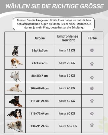 Ортопедичне ліжко для собак 58x43 см, знімний чохол з екошкіри, подушка для собак, матрац для собак, комфортне та прохолодне для внутрішнього та зовнішнього використання, сірого кольору (L58xB43xH7 см)