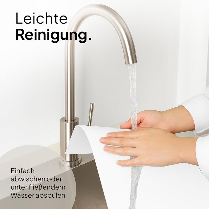 Підкладка під миску для кота Pretty PAW® 60x40 см - неслизька та водовідштовхувальна | Аксесуар для фонтанчика та миски Pretty Paw | Захист підлоги від бруду та води (Білий, Extra Wide)