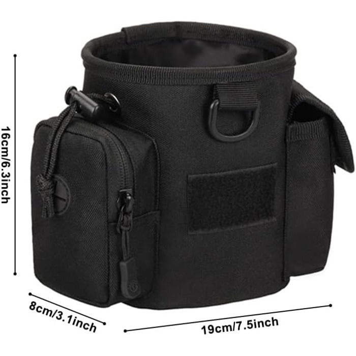 Сумка для тренування собак DONGKER, водонепроникна, з 2 кишенями | Leckerlibeutel