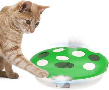 Інтерактивна іграшка для котів Namsan з інфрачервоним сенсором, USB-C зарядка, тиха, електрична - зелена