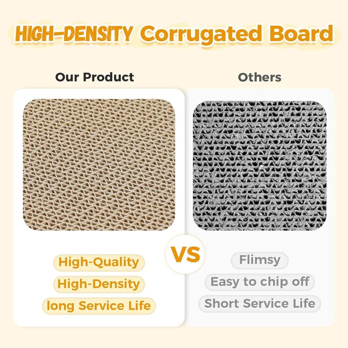 PAWZ Road: іграшка-будиночок для котів з когтеточкою, з картону, 55 x 27,5 x 35 см, білий