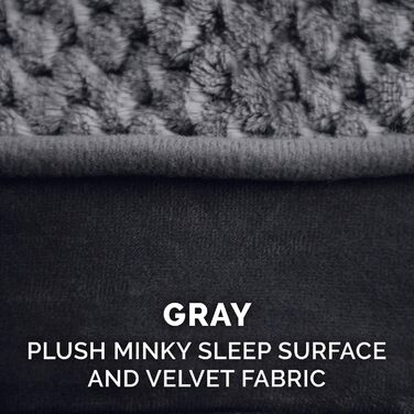 Холодне ліжко для собак Furhaven з гелевим наповнювачем, розмір L, сірий, знімний, washable cover, для собак до 17,2 кг, Minky Plüsch & Samt, Luxe-Liegestuhl-Matratze