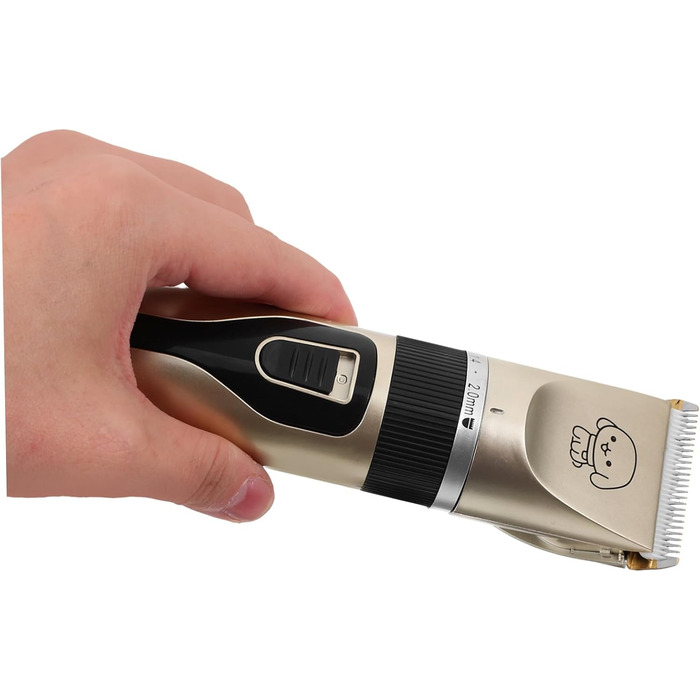 Електрична машинка для грумінгу собак Leiser з титано-керамічним лезом - безпечний тример для вух, лап, обличчя. Низька вібрація, підходить для чутливої шкіри. Акумуляторний.