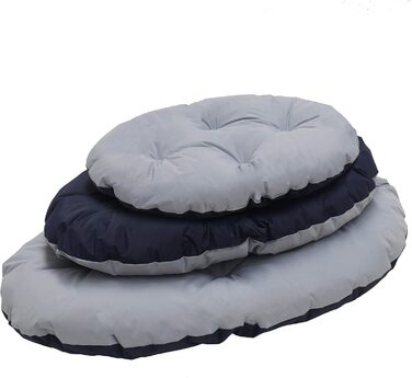 Матрац для собак Rosewood Tough & Mucky 95, водовідштовхувальний, розмір L, 81 см, чорний/сірий, 58 x 83 x 10 см