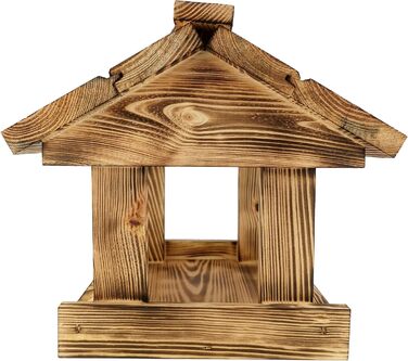 Будиночок для птахів IDEA HOME MAXI з дерева на ланцюгу. Годівниця для птахів на ланцюгу, для цілорічного годування