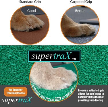Складана екстраширока трап-рампа для домашніх тварин Pet Gear, 180 см, протиковзка поверхня, до 100 кг, чорна/зелена