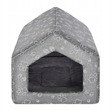 Будиночок для собак та котів L CLAW з м'яким хутром