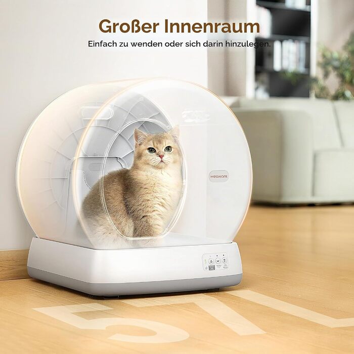 Самоочисний автоматичний лоток для котів MeoWant з керуванням через додаток, великий