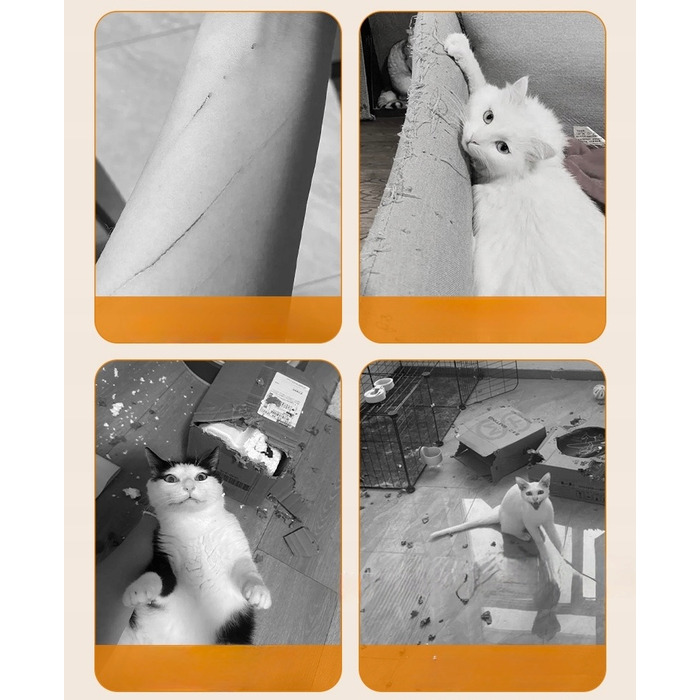 Кігдряпка-килимок SIEMIEC сіра, 200x40 см, для котів