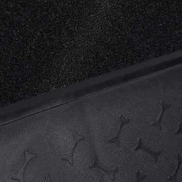 Рампа для собак Relaxdays, складна, антиковзка, для завантаження в багажник, до 90 кг, пластик, 156x40 см, чорна