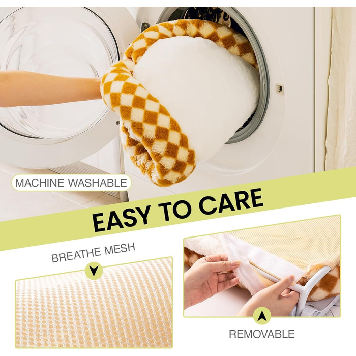 Крісло-гамак для котів EDAGNY - м'яке, розкладне, оранжеве, до 18 кг