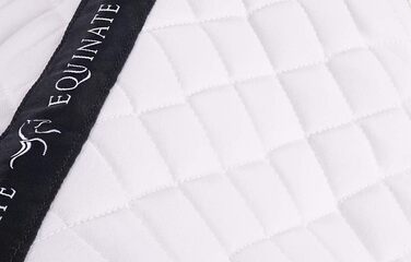 Сідло Equinate Sidney з м'якою підкладкою та синтетичним овчиною для коней та поні (M, білий)