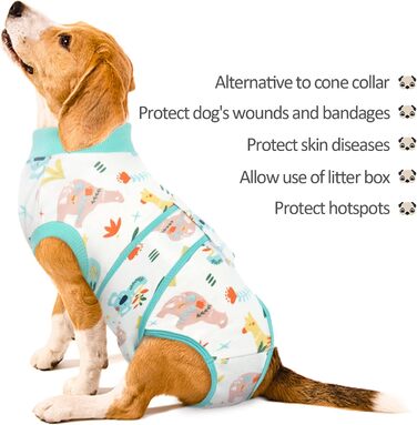 Тільце для собак після операції, захист від лизання, дихаюче, зелене, XS (1 шт.)