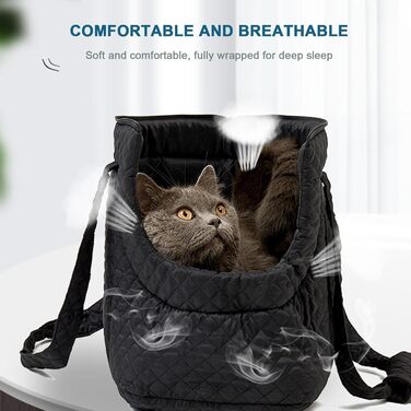 Сумка-переноска для цуценят, легка переноска для тварин, мила переноска для домашніх тварин, переноска для собак, сумка-переноска для собак, маленька сумка через плече для собак, схвалена авіаперевізниками (Чорний)