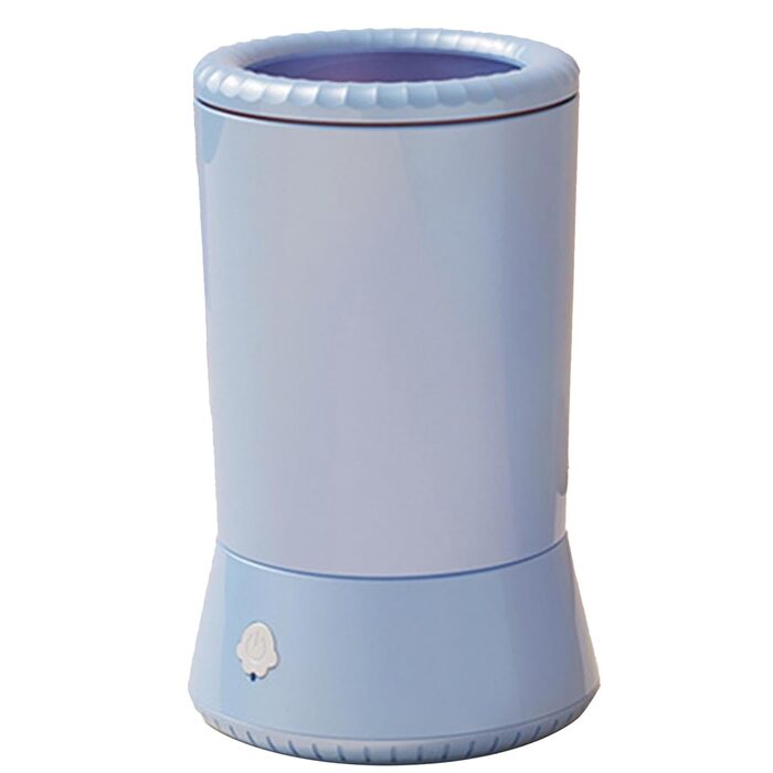 Миска для миття лап собак, портативна машинка для чищення лап | Силіконовий очищувач лап для собак маленьких, середніх та великих порід, водонепроникна миска для миття лап, м'яка щітка, блакитний та білий колір (блакитний)