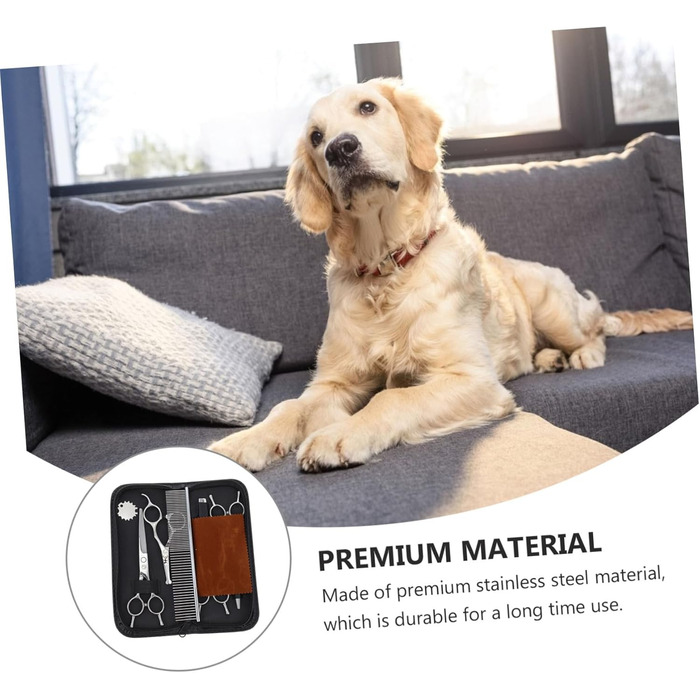 Ножиці для стрижки собак Supvox: професійні ножиці з нержавіючої сталі для грумінгу тварин