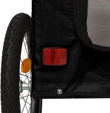 Фургон для собак VidaXL, чорний, 45 кг, 125 x 64 x 66 см