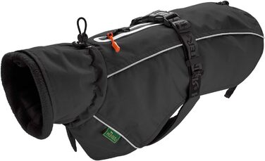 Теплий водовідштовхуючий теплий зимовий накид для собак HUNTER NORDBY, чорний, для маленьких собак, з відбиваючими елементами, машинне прання, розмір 44