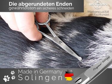 Ножиці для грумінгу собак PfotenSchere Solingen з мікрозубцями, 10,5 см