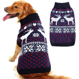 Светр для собак середнього розміру SCENEREAL: теплий, стильний, для дівчаток та хлопчиків. Зігріє у холодну зиму!