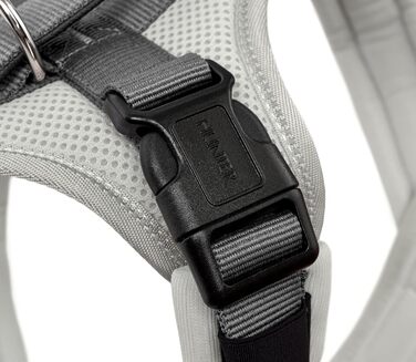 Нашийник для собак HUNTER Hundegeschirr Maldon UP, світло-сірий/сірий, м'який, комфортний, з 3M Scotchlite, 4-ступенева регулювання, з м'яким ручним захопленням (від S-M), розмір XS світло-сірий/сірий