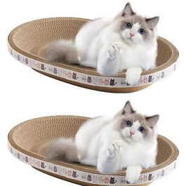 Килимок-крісло для котів з картонної гофрованої поверхні (2 шт.)