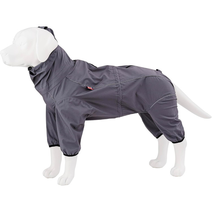 Відбиваюча куртка для собак Hugo & Hudson з капюшоном, вітрозахисний зимовий одяг, помаранчевий (сірий, L55)