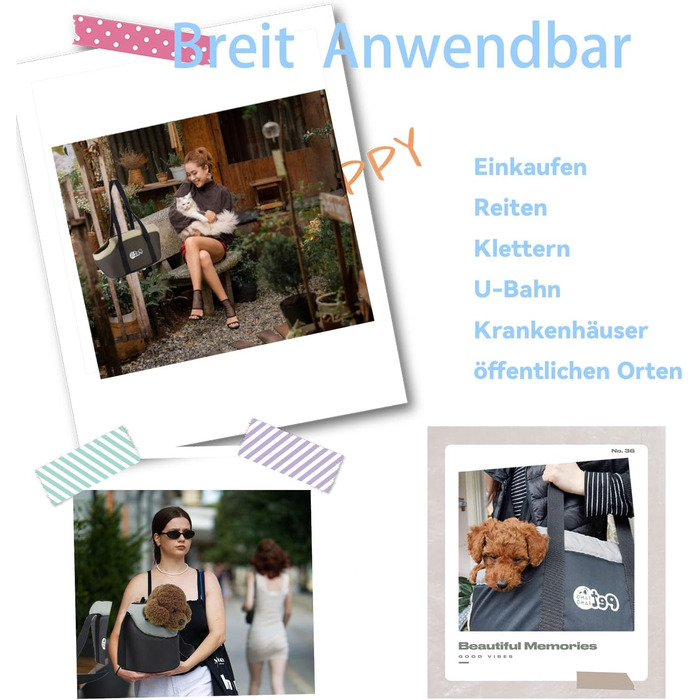 Транспортна сумка для собак та котів, велика, дихаюча, з ременем безпеки, коричнева