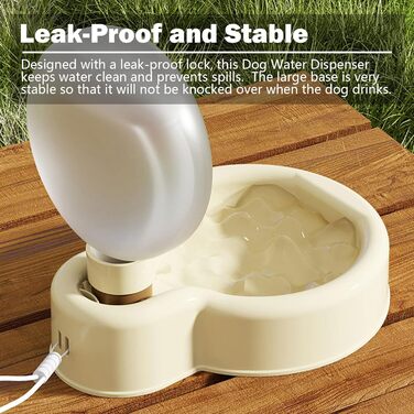 Водяна пляшка для собак, портативна годівниця для води, витокозахисна, 500 мл, білий пластик