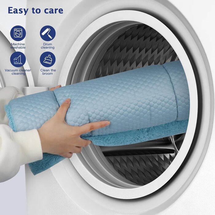 Килимок для собак BVAGSS XH080, 106x71 см, блакитний: двосторонній, прохолодний та теплий, для маленьких, середніх та великих собак