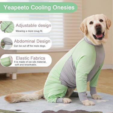 Комбінезон захисний від сонця Yeapeeto Hund UPF 50+ 5XL Хакі (швидковисихаючий, дихаючий, анти-шерсть)