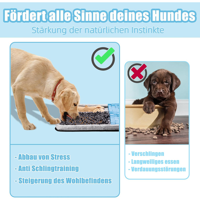 Килимок для носа собак BarkBuddies 60x44 см, іграшка-головоломка, міцний, для розваги та тренування