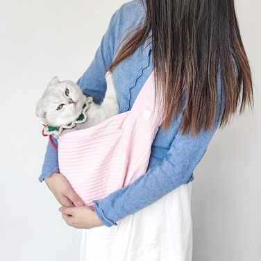 Травельна переноска для собак та котів Yctze, рожева, до 6,5 кг