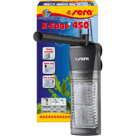 sera X-Edge 450 – потужний та енергоефективний кутовий внутрішній фільтр для акваріума до 200 л
