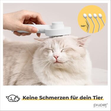 PiuPet® Самоочищуюча щітка для шерсті тварин | Щітка для котів та собак | Інструмент для видалення шерсті