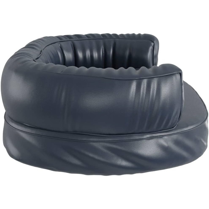 Крісло-ліжко для собак VidaXL, ергономічне, з пінопласту, 75x53 см, штучна шкіра, блакитне