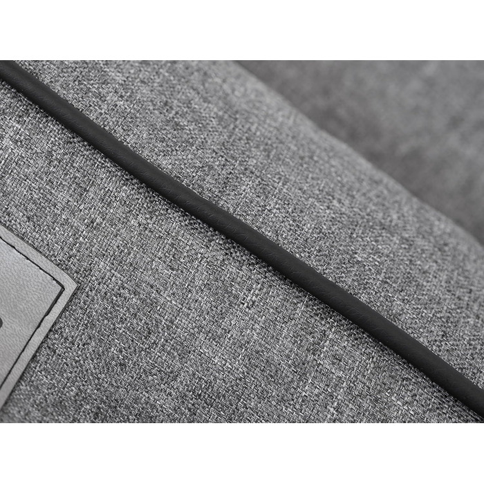 Ляжка для собак Joker Gesteppt, графіт, 64 x 49 см, штучна шкіра (кошмарин)