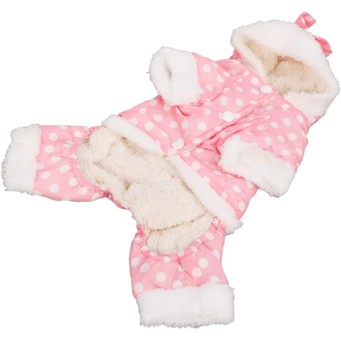 Теплий зимовий одяг для собак, теплий та потовщений зимовий одяг для собак, одяг для собак, дружній до шкіри, цілісний одяг з капюшоном для домашніх тварин у холодну погоду для маленьких, середніх собак