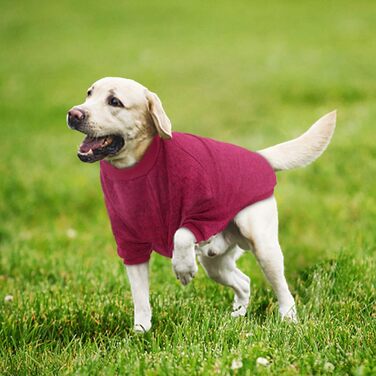 Теплий зимовий пуловер для собак RANYPET, великий розмір 9XL (обхват грудей 90 см, довжина спини 75 см), червоний+сірий