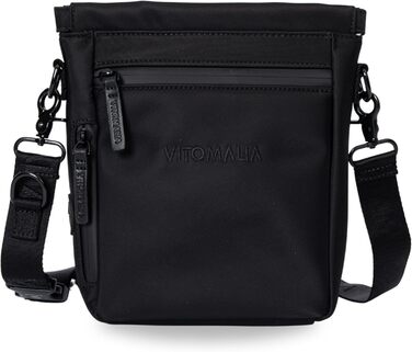 Сумка для собак Deluxe: багатофункціональна сумка через плече з кишенею для ласощів, сумкою для прогулянок, сумкою для корму, диспенсером для пакетів та магнітною застібкою - ідеально для прогулянок та тренувань (Чорний)