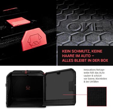 Транспортна переноска для собак 1one1 Origami Medium | Алюмінієва переноска для собак в авто | Складана переноска для собак з тестуванням на авіакатастрофи | Переноска для собак з алюмінію та текстилю до 45 кг