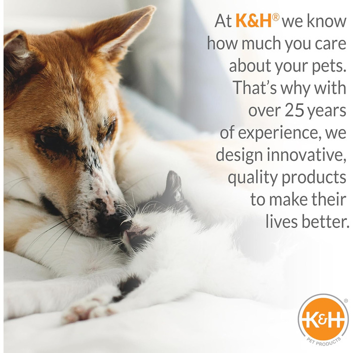 Підняте вуличне ліжко для собак K&H PET PRODUCTS, охолоджуюче, з дихаючою сіткою, знімний чохол, металевий каркас, для середніх порід, портативне